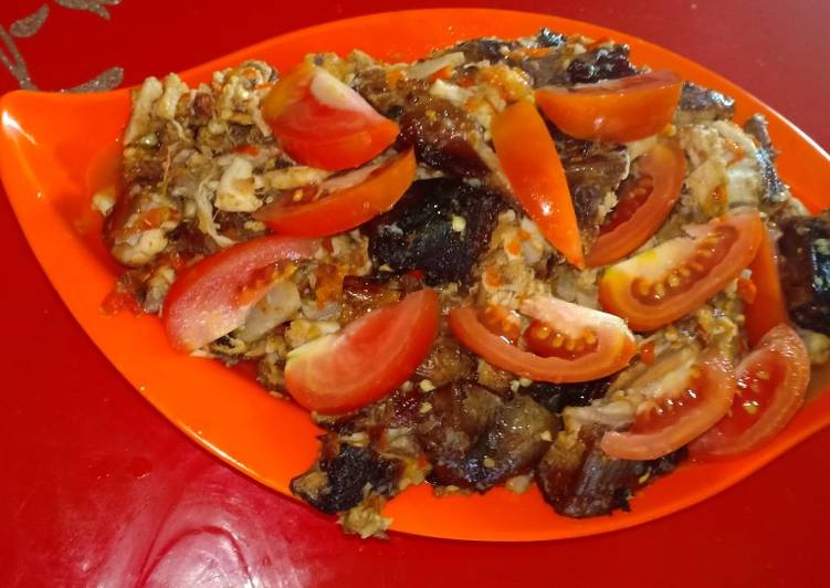 Resep #resep pertamaku ikan pari tumis pedas cabe rawit, Anti Gagal