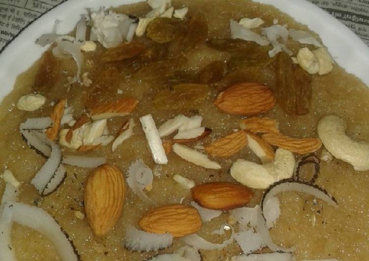 Healthy suji ka halwa