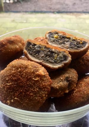 Húsos rántott gombafej recept fotója
