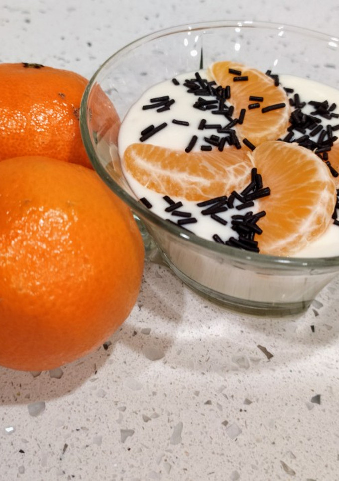 Una foto de Mandarina con salsa chocogur🍊🍫 #4