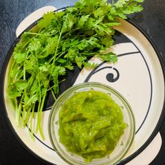 Mango coriander chutney A picture of Mango coriander chutney.