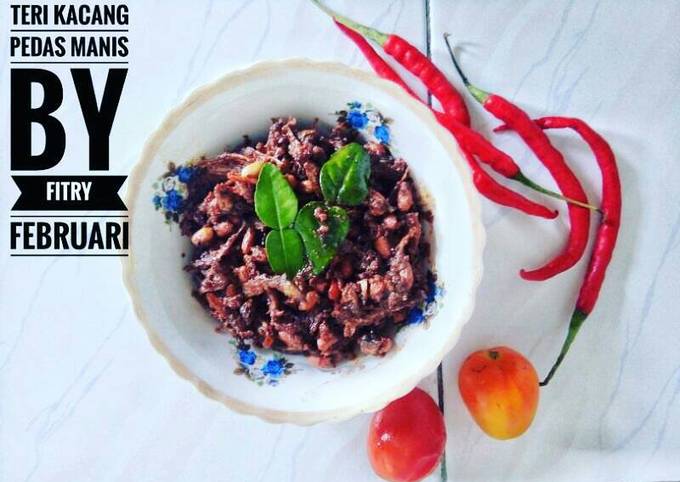 Resep Teri Kacang Pedas Manis yang Enak Banget