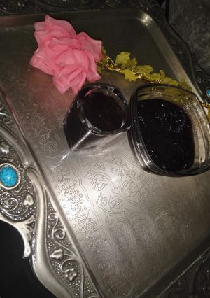 عکسی از دستور مربا و شربت گیلاس😍❤️