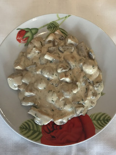 Una foto de Champiñones a la crema
