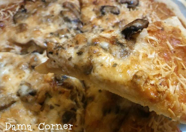Resep Pizza keju simple / cheese pizza #FusionEuropeDish Anti Gagal