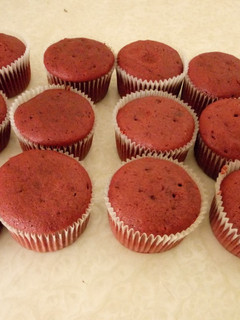 Red velvet cup cake ainihin hoton girkin