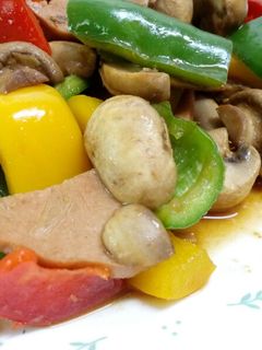 彩椒蘑菇(全素) 的食譜成品照片