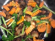 Hình ảnh của đà điểu xào