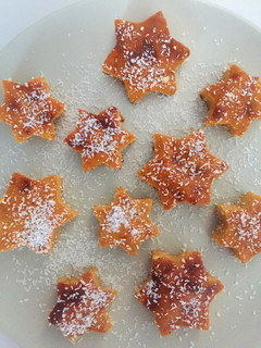 Una foto de Estrellas de calabaza y queso