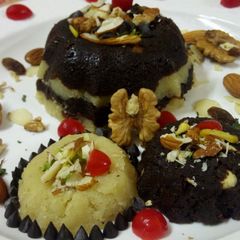 A picture of Chocolate and vanilla halva.