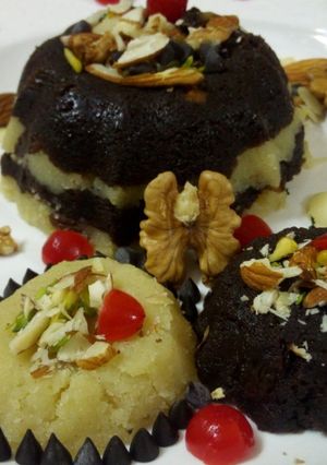 A picture of Chocolate and vanilla halva.