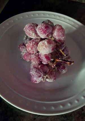 Una foto de Uvas escarchadas con azúcar