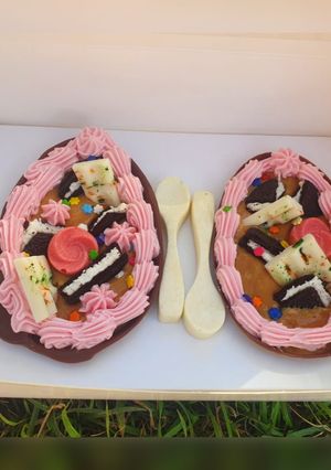 Una foto de Medios huevos de Pascua rellenos