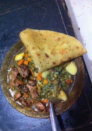 A picture of Carrot chapati.