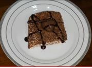 A picture of black tea cake