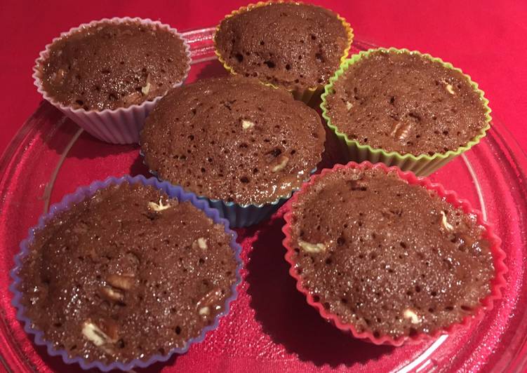 Bizcocho de chocolate al microondas