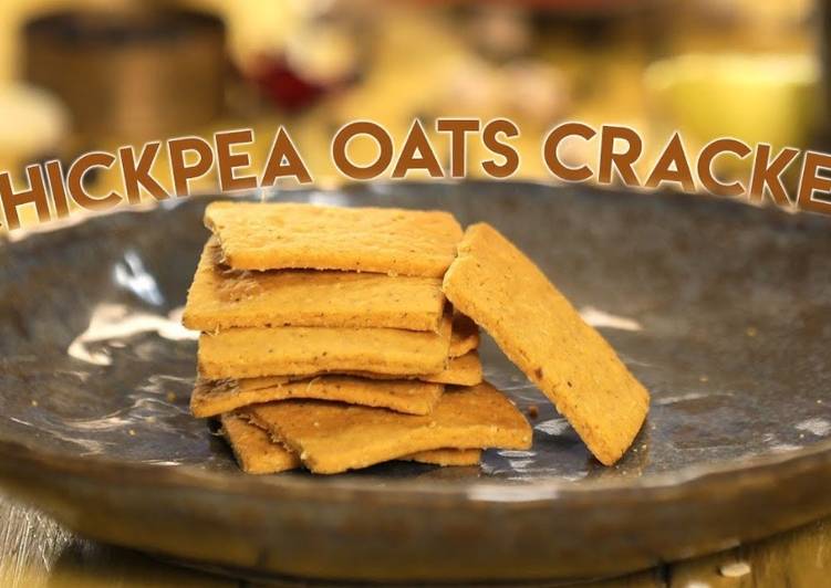 Recipe of Homemade Chickpea Oats Crackers