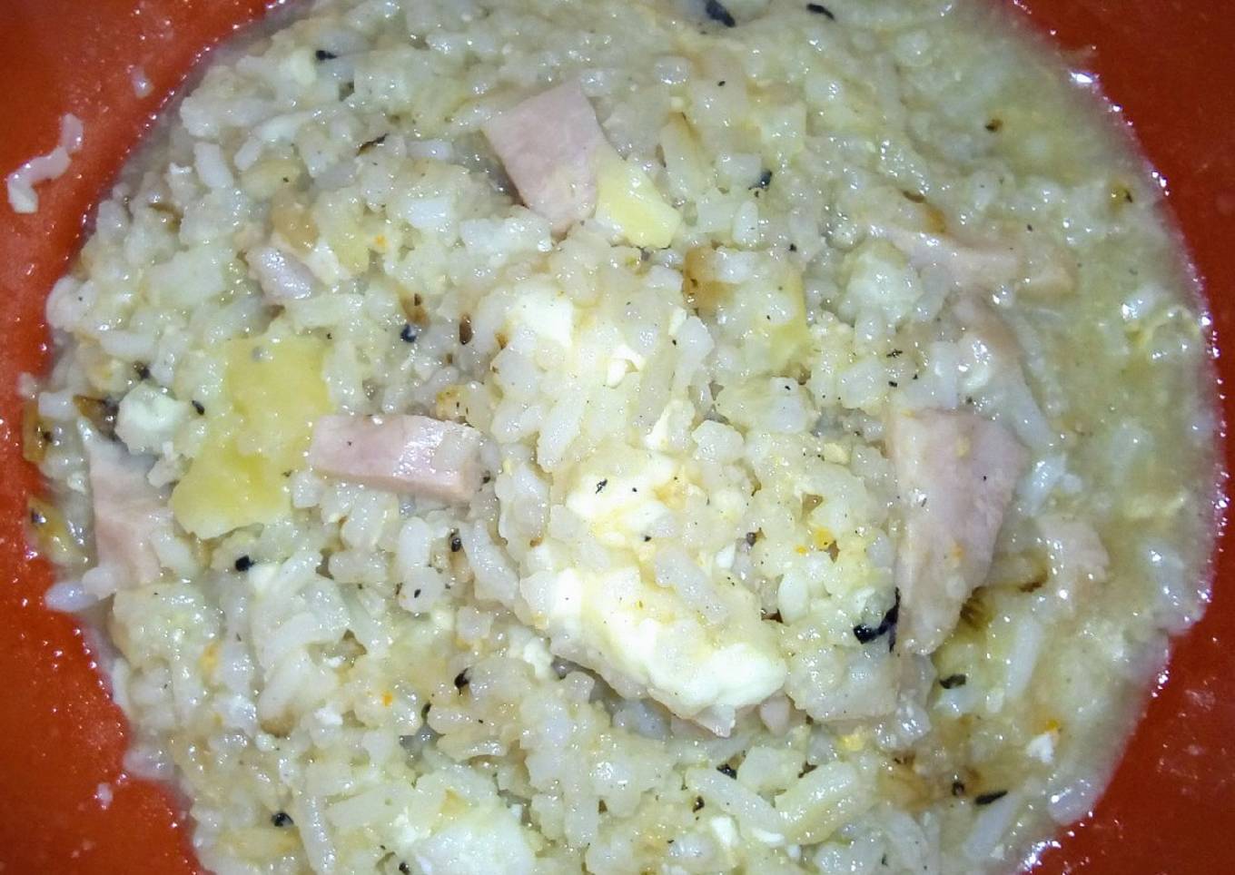 Arroz con leche y queso