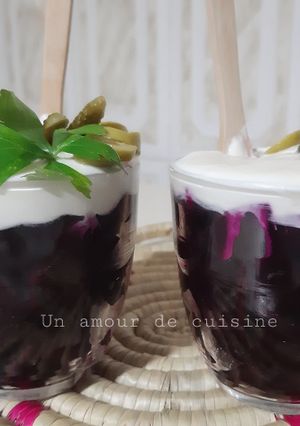 Une photo de Verrine de betterave au fromage blanc 🍴