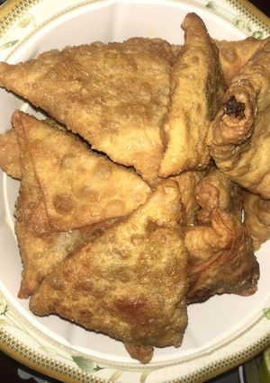 A picture of Novice but delicious Samosa🌮🥠.