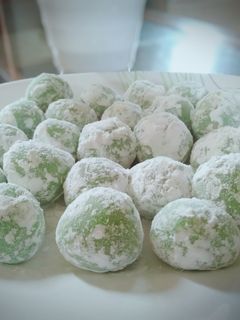 Foto resep Mochi Pandan isi Kacang