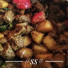 Soyabean masala (without onion & garlic A picture of Soyabean masala (without onion & garlic.