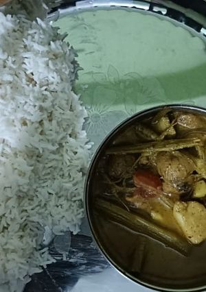 A picture of Aloo ki sabzi.