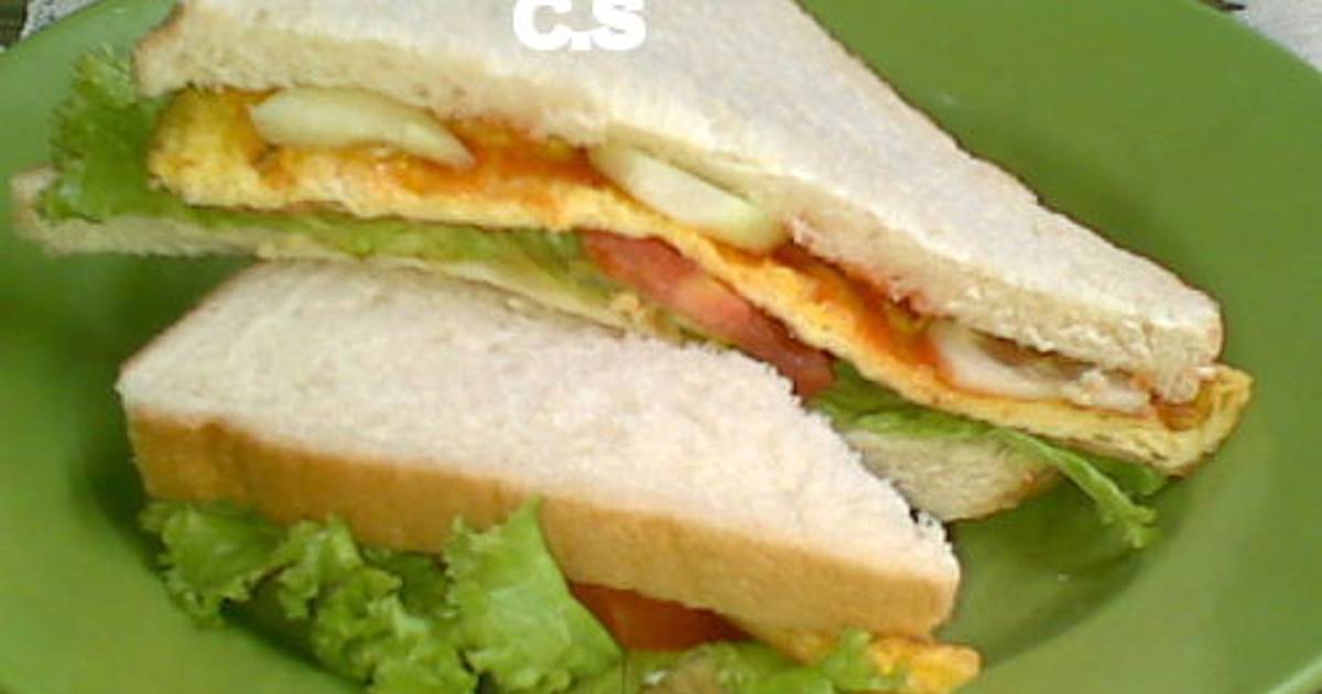 Resep Sandwich Telur Dadar Keju Oleh Catharina S Cookpad