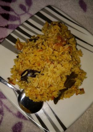 A picture of Tomato rice 🍅🍚.