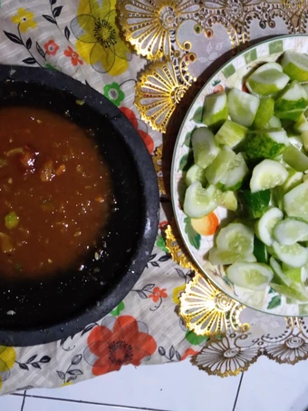 Cara Gampang Membuat Resep  Rujak nanas timun yang Enak Banget, Sempurna