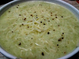 Crema de calabacín con queso
