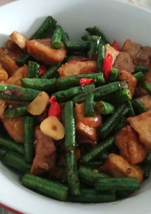 Foto resep Tumis Kacang panjang tahu