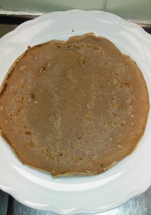 Una foto de Panqueques de harina de avena y cacao
