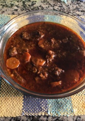 Una foto de Goulash de ternera