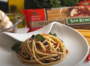 Foto resep Linguine Aglio Olio dengan Jamur