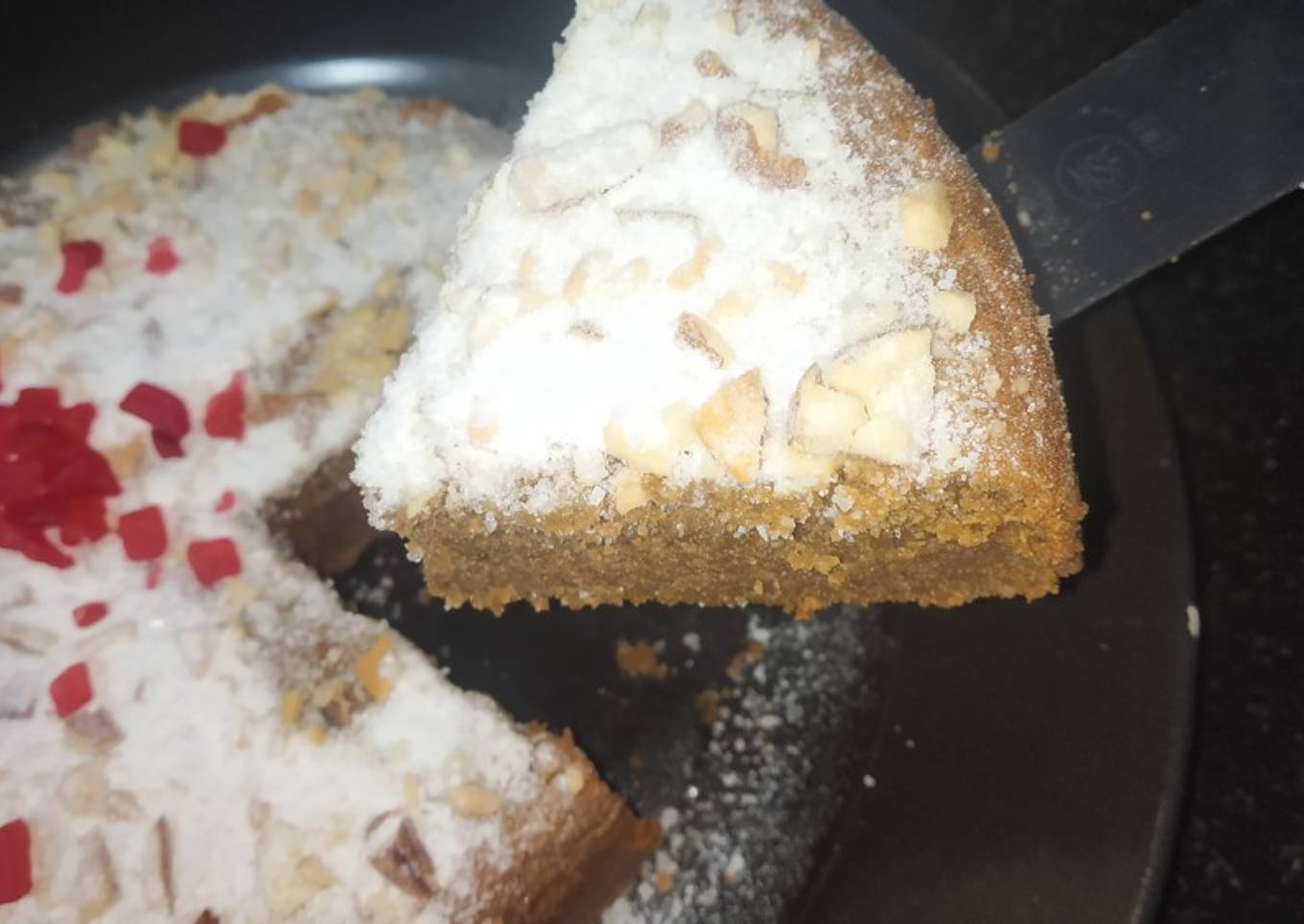 Whole wheat jaggery cake