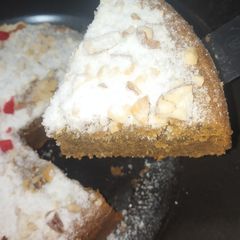 A picture of Whole wheat jaggery cake.