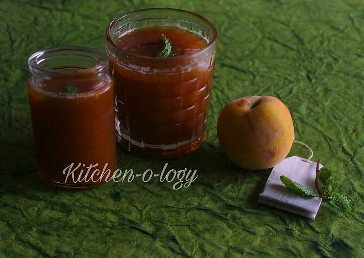 Easiest Way to Make Homemade Peach Cooler #THC #traditionaldrinks #post5