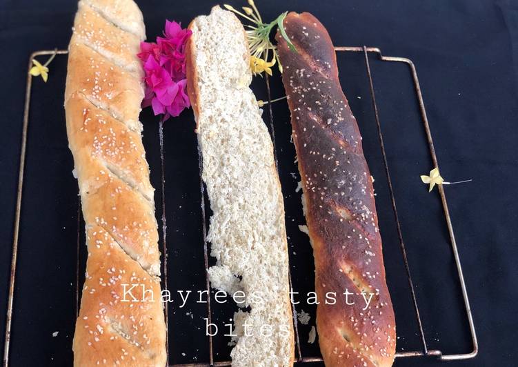 Steps to Make Super Quick Homemade French baguette 🥖