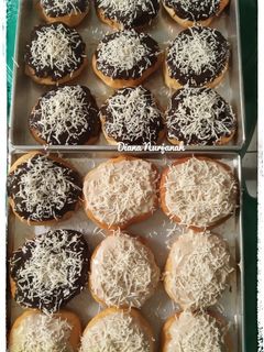 Foto resep Donat empuk tiramisu & coklat