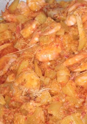 Foto resep Sambal goreng kentang & udang