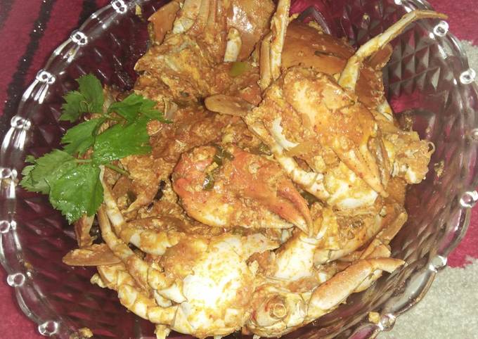 Kepiting Saos Tiram Pedas