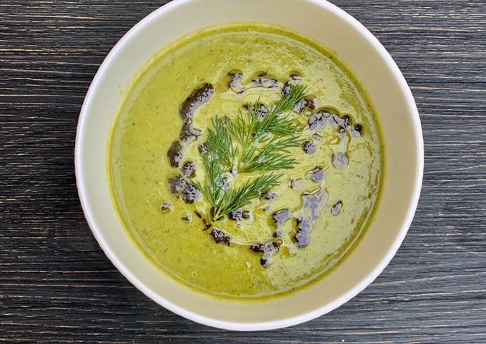 How to Make Quick Spicy Pea, Dill &amp; Mint Soup                       (hare matar ka shorba) #vegan #vegetarian #soup