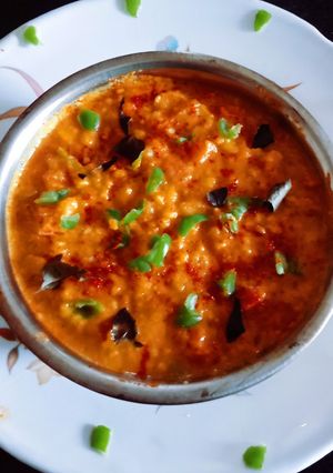 A picture of Super tasty Rajasthani style chana daal veg sabji.