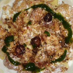 A picture of Dahi bary with homemade dahi bara masala.