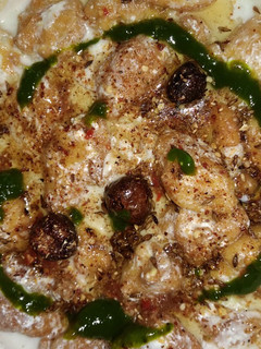 A picture of Dahi bary with homemade dahi bara masala.