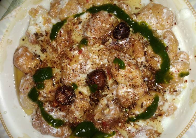 Dahi bary with homemade dahi bara masala