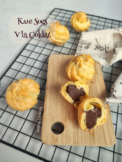 Foto resep 368. Kue Soes filling Vla Diplomat Coklat