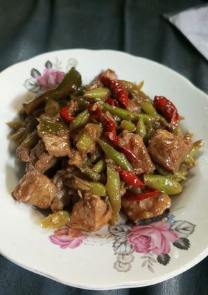 Foto resep Tumis ayam mix buncis bumbu kecap
