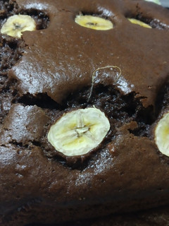 Una foto de Budín de banana y chocolate